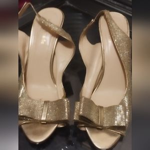 Kate Spade gold heels